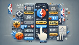 NBA單場投注介面展示Money Line選項與投注操作流程